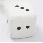 Dice Pendant Wholesale Custom Stuffed Dice 10cm Plush Toys Car Hanging Plush Fuzzy Soft Plush Dice Toys