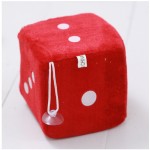 Dice Pendant Wholesale Custom Stuffed Dice 10cm Plush Toys Car Hanging Plush Fuzzy Soft Plush Dice Toys